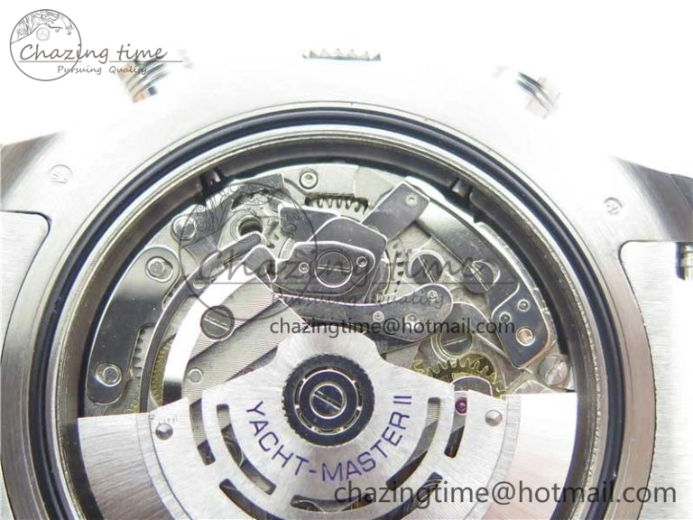 Stretchable YachtMaster II 116689 SS JF 1:1 Best Edition White Dial Ceramic Bezel on SS Bracelet A7750 V 3184