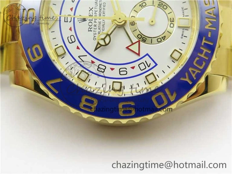 Resilient YachtMaster II 2017 baselworld 116688 YG Blue Ceramic JF 1:1 Best Edition on YG Bracelet A 3063